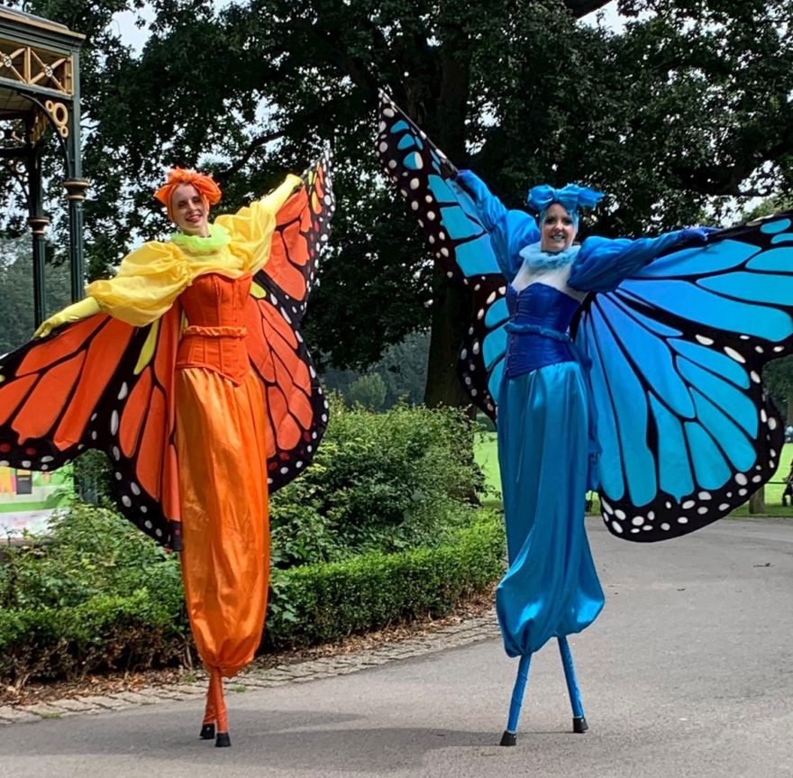 butterfly-stilt-walkers